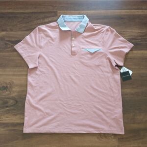 Saks Fifth Avenue Men's Performance Pique Polo Shirt NWT XL